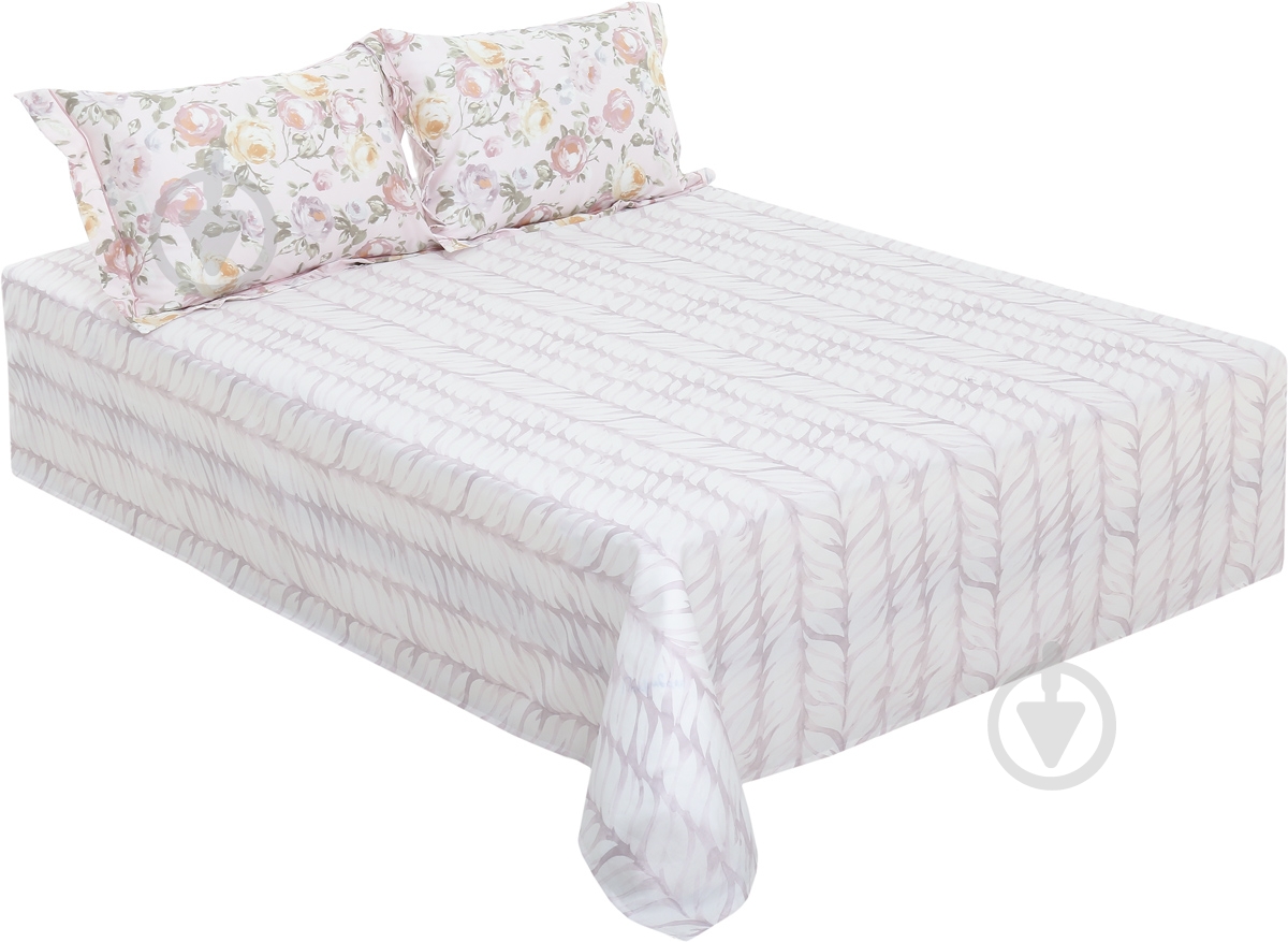 Комплект постельного белья Light Rose семейный с узором Lameirinho - фото 2