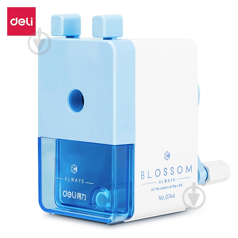 Точилка механическая голубая 0744 Deli - фото 6 Точилка механическая голубая 0744 Deli - фото 6