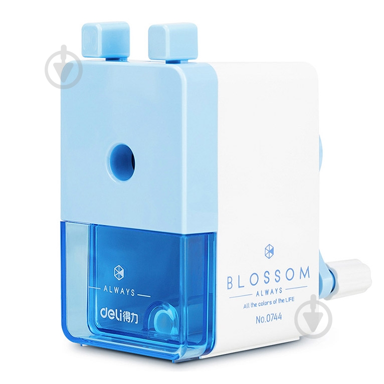 Точилка механическая голубая 0744 Deli - фото 1 Точилка механическая голубая 0744 Deli - фото 1