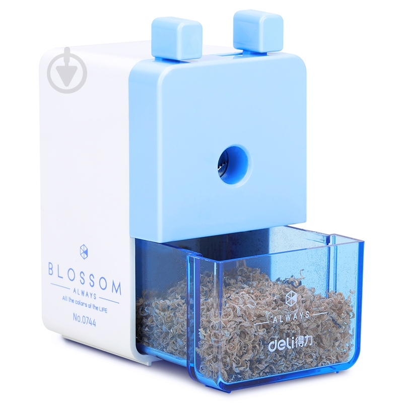 Точилка механическая голубая 0744 Deli - фото 3 Точилка механическая голубая 0744 Deli - фото 3