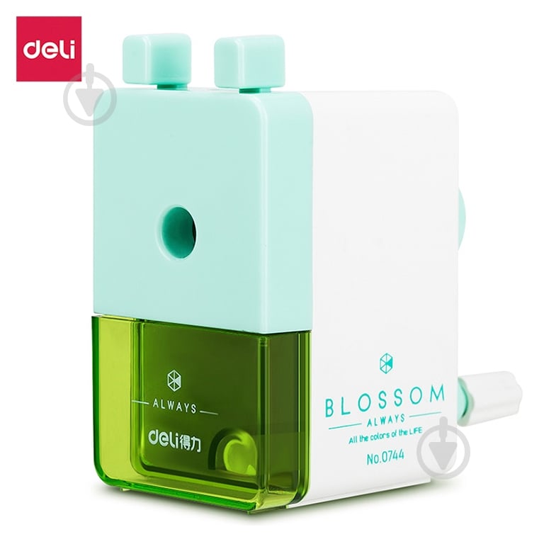 Точилка механическая зеленая 0744 Deli - фото 2