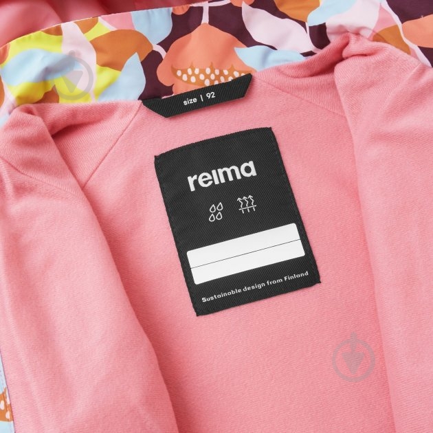 Куртка для девочек Reima Reimatec Hede р.80 розовый 5100243A-4372 - фото 5