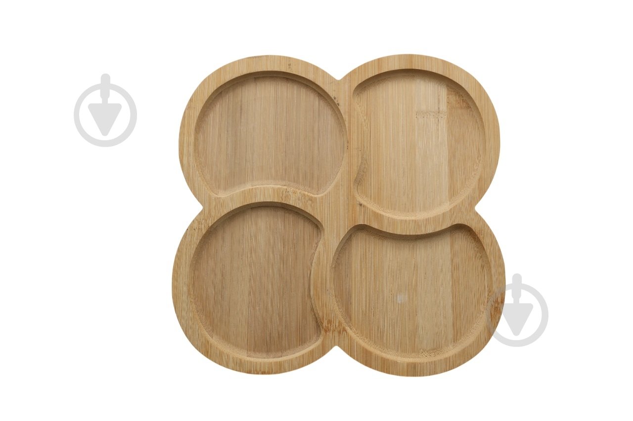 Менажница Eurogold на 4 секций бамбук - фото 1