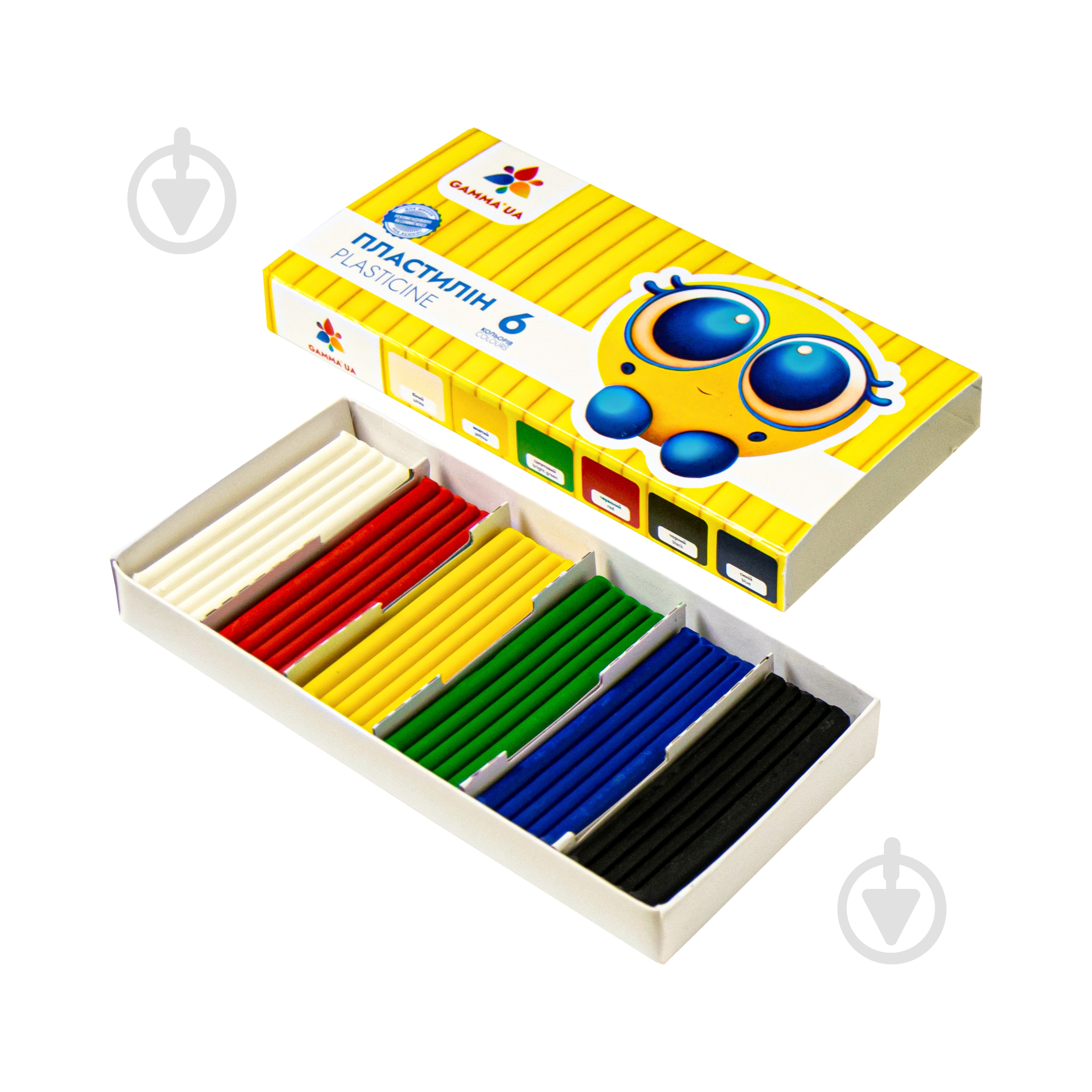 Пластилин восковый 6 цветов Райдуга-Трейд - фото 2