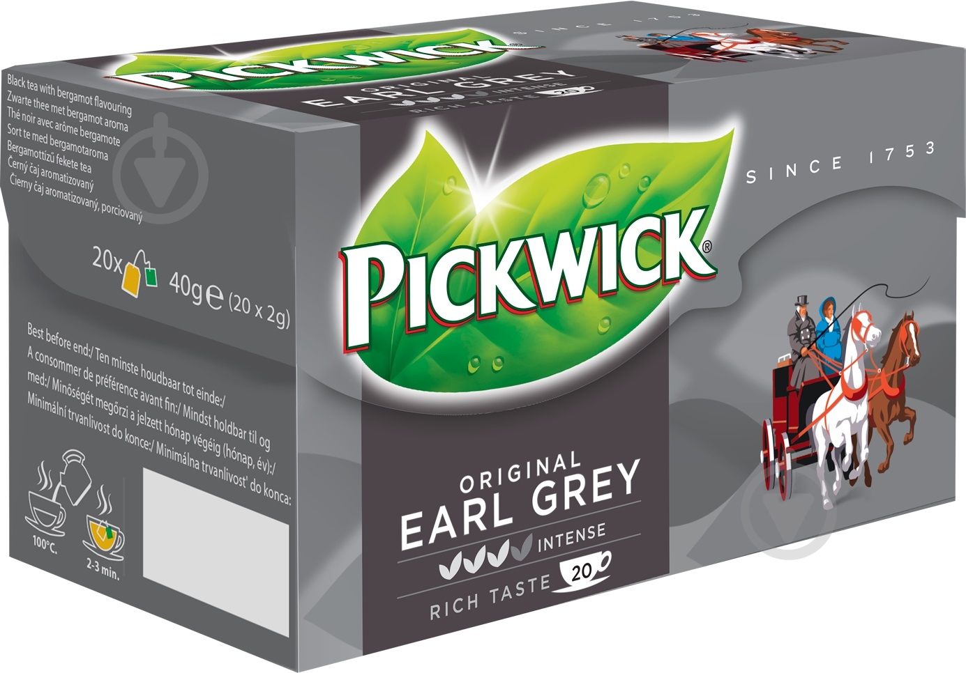 Чай Pickwick с ароматом бергамота Earl Grey 20 шт. 40 г - фото 2