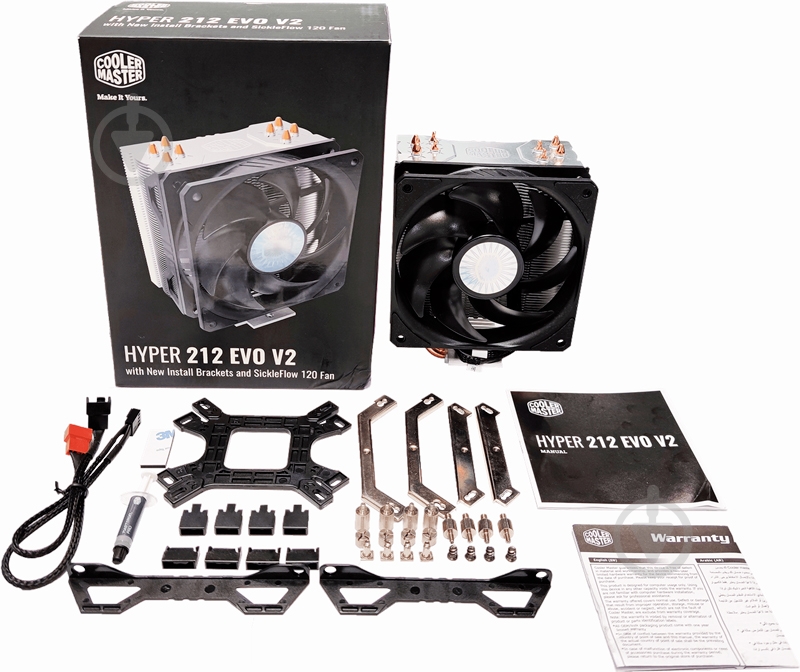 Процесорний кулер Cooler Master Hyper 212 EVO V2 (RR-2V2E-18PK-R1) - фото 10 Процесорний кулер Cooler Master Hyper 212 EVO V2 (RR-2V2E-18PK-R1) - фото 10