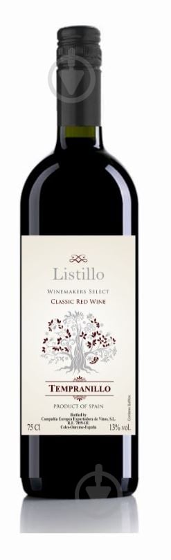 Вино Listillo Мерло красное сухое 0,75 л - фото 1 Вино Listillo Мерло красное сухое 0,75 л - фото 1