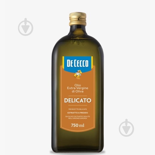Олія оливкова De Cecco Extra Vergine Delicato 12 шт/ящ 750 мл - фото 1 Олія оливкова De Cecco Extra Vergine Delicato 12 шт/ящ 750 мл - фото 1