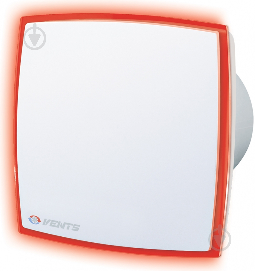 Вытяжной вентилятор Вентс красный ЛД Лайт червоний 100 - фото 1