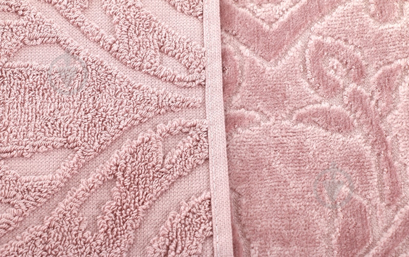 Полотенце Жаккард-велюр 70x140 см розовый La Nuit - фото 2 Полотенце Жаккард-велюр 70x140 см розовый La Nuit - фото 2