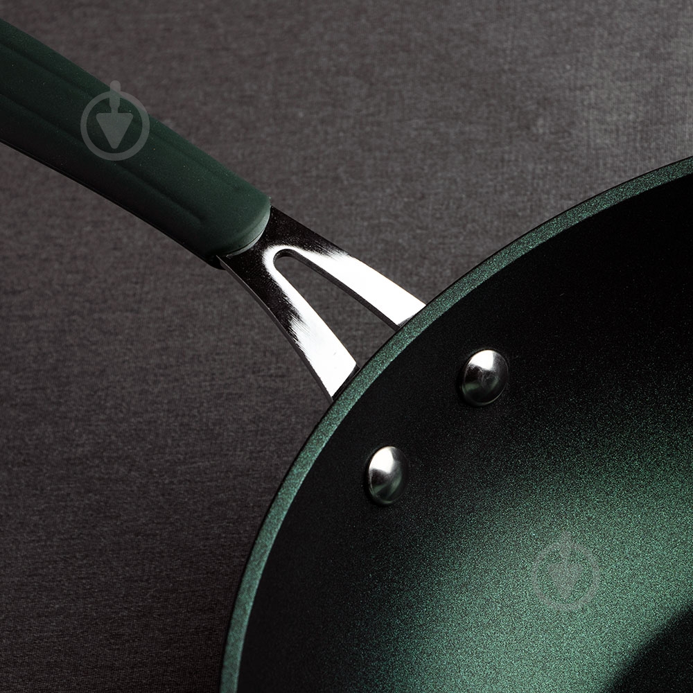 Сковорода wok Pepper Emerald Titanium Pro 26x8cм - фото 4