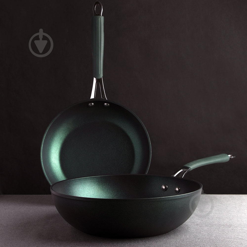 Сковорода wok Pepper Emerald Titanium Pro 26x8cм - фото 3