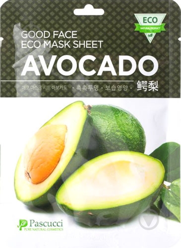 Маска Pascucci тканевая Авокадо 23 мл - фото 1