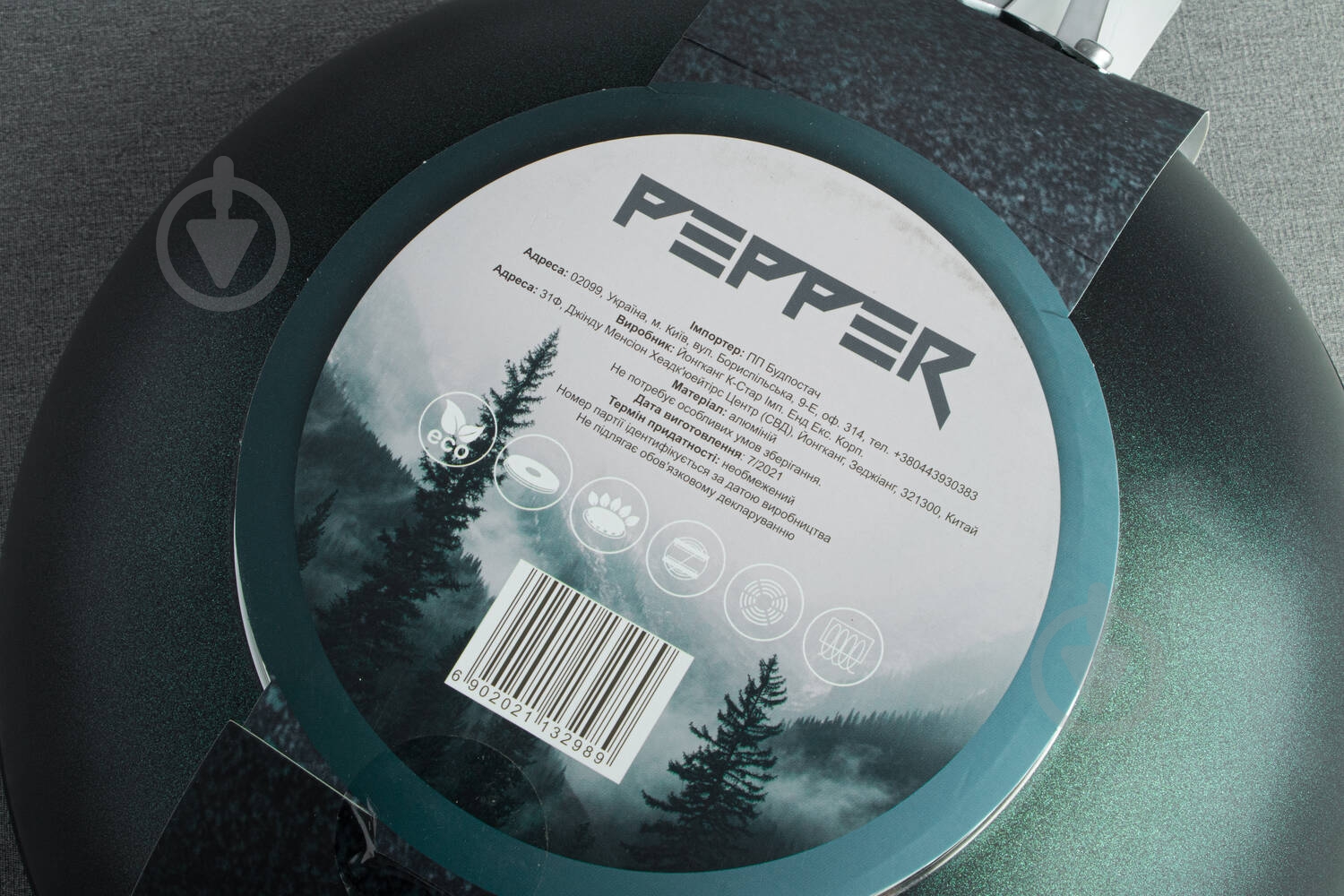 Сковорода wok Pepper Emerald 28x8 cм Titanium Pro - фото 5