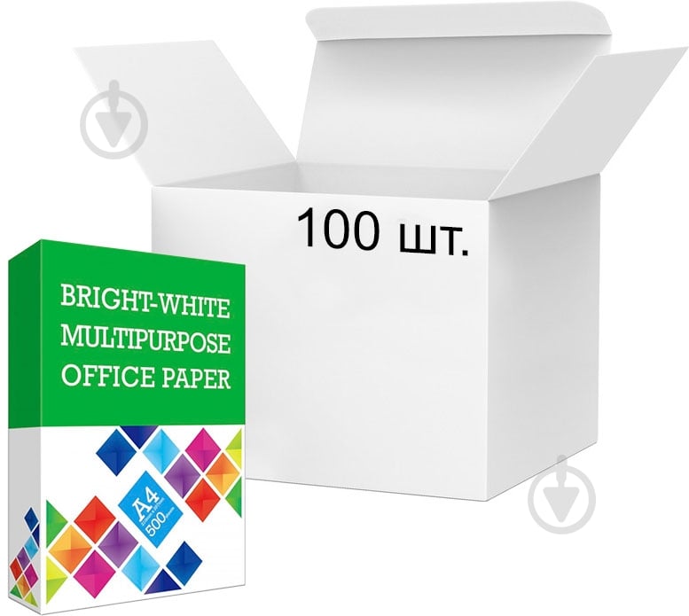 Бумага офисная BWM office paper 100 упаковок A4 70 г/м 500 листов - фото 1 Бумага офисная BWM office paper 100 упаковок A4 70 г/м 500 листов - фото 1