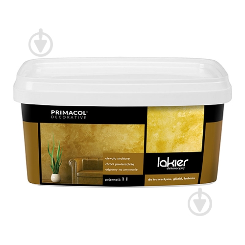 Лак PRIMACOL DECORATIVE Lakier 1 л бесцветный - фото 1