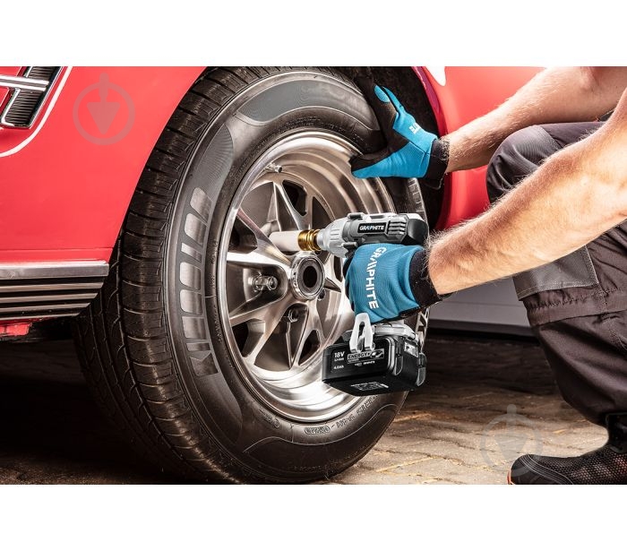 Гайковерт акумуляторний GRAPHITE 180 Нм 58G018 - фото 9