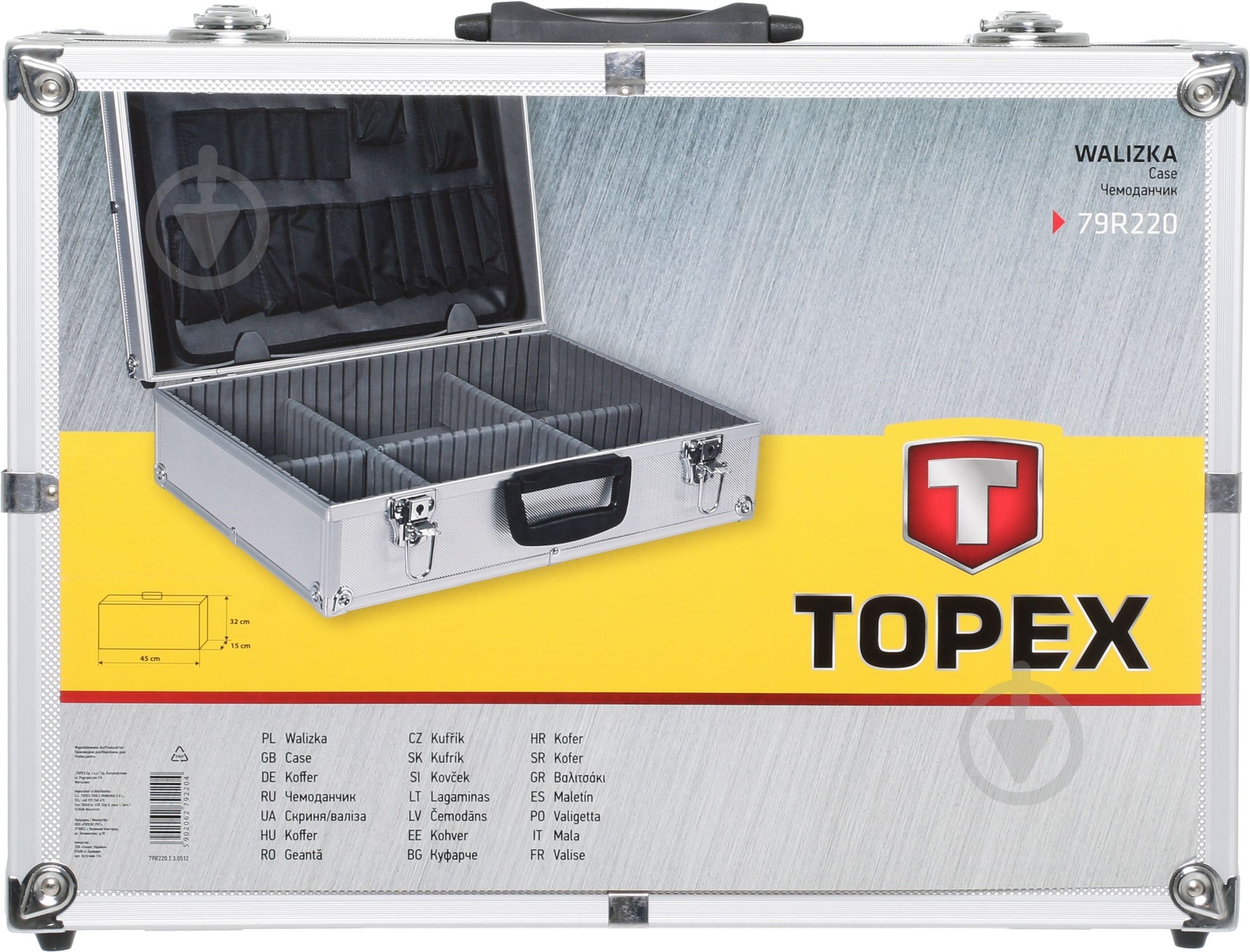 Чемодан для инструментов Topex 79R220 - фото 3 Чемодан для инструментов Topex 79R220 - фото 3