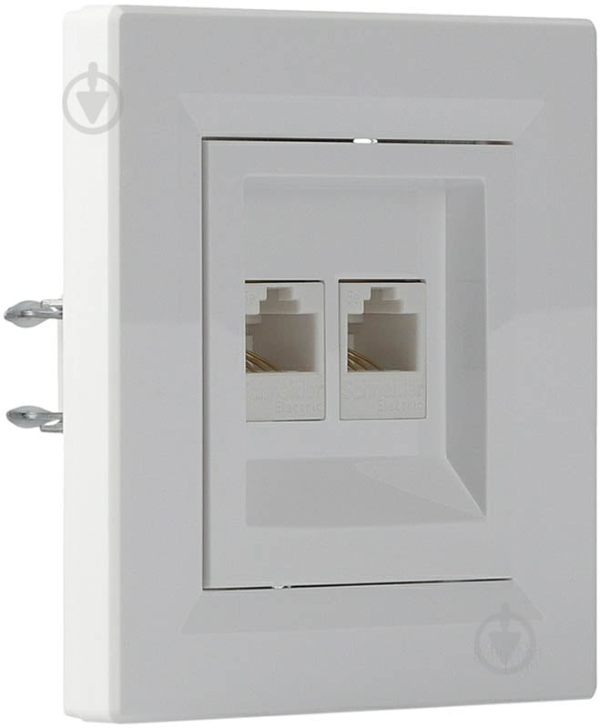 Розетка комп’ютерна подвійна Schneider Electric Asfora RJ45+RJ45 білий - фото 3 Розетка комп’ютерна подвійна Schneider Electric Asfora RJ45+RJ45 білий - фото 3