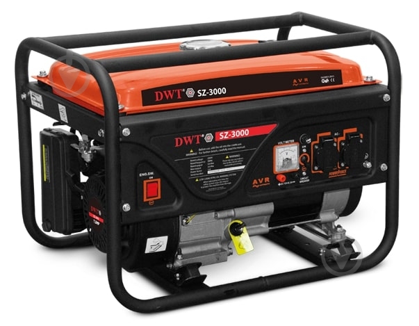 Генератор бензиновый DWT 2,8 кВт / 3 кВт 230 В SZ-3000 - фото 1