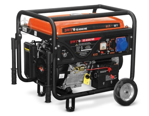 Генератор бензиновый DWT 8 кВт / 8,5 кВт 230 В SZ-8500 WE - фото 1 Генератор бензиновый DWT 8 кВт / 8,5 кВт 230 В SZ-8500 WE - фото 1