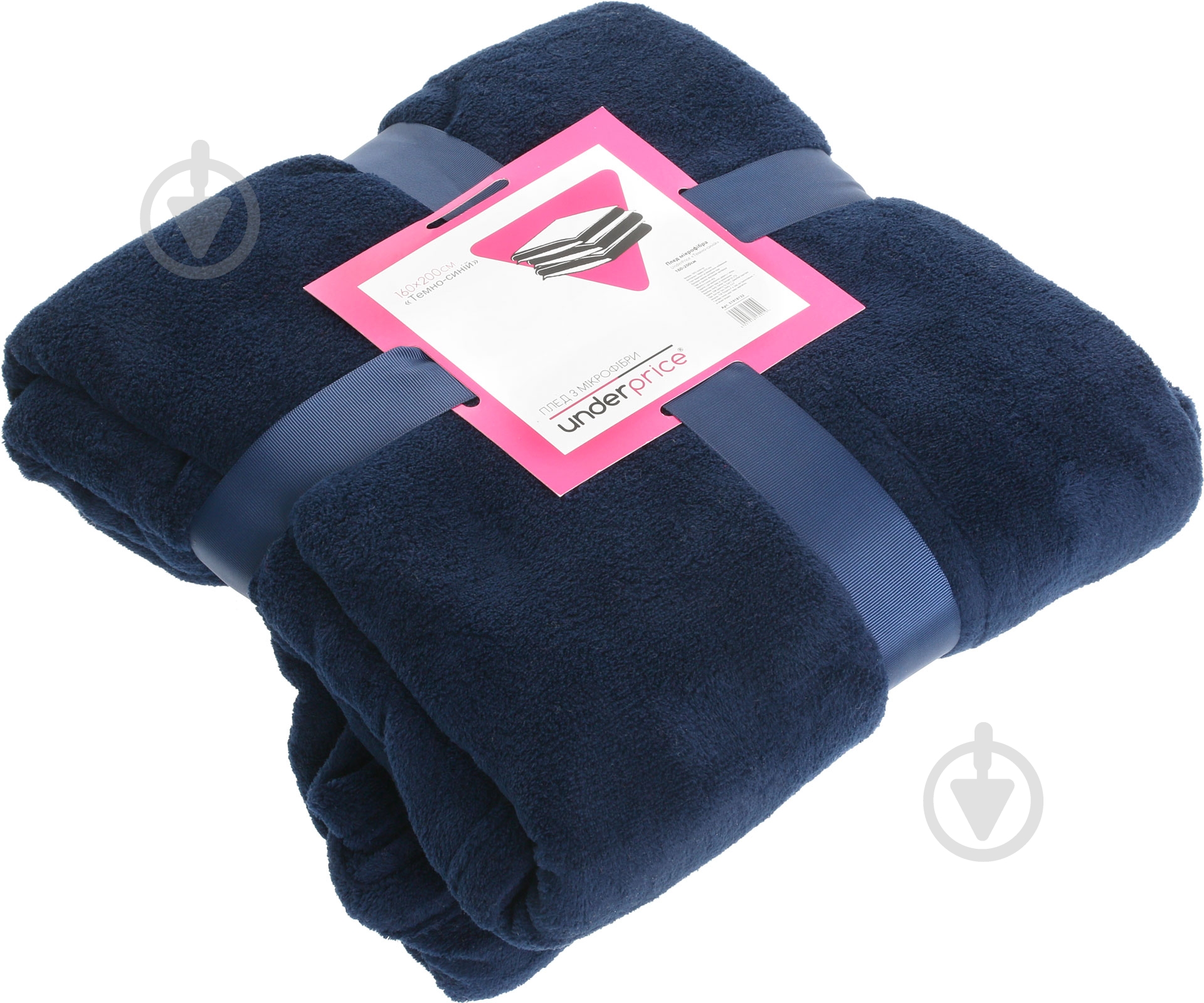 Плед 160x200 см темно-синий Underprice - фото 3 Плед 160x200 см темно-синий Underprice - фото 3