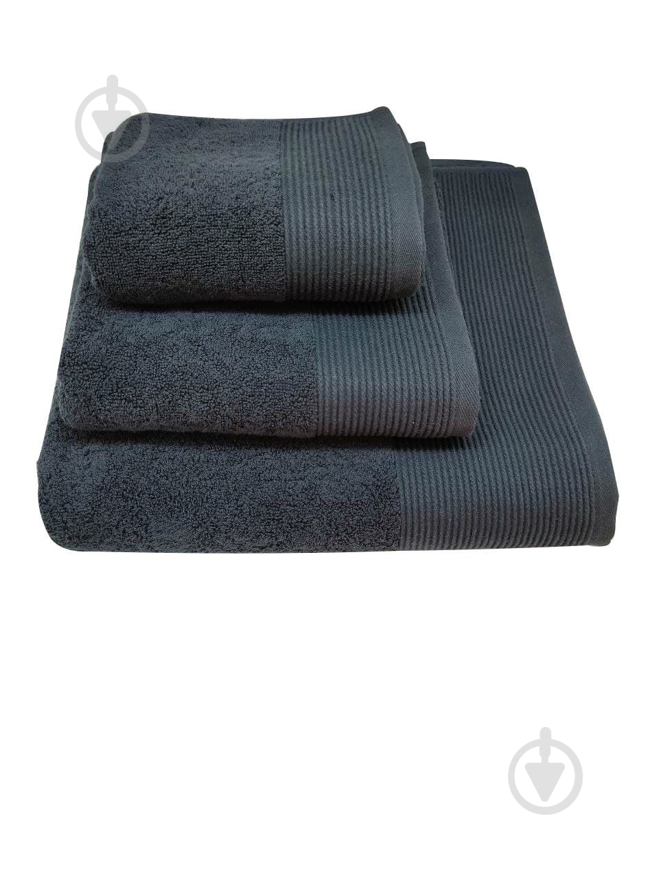 Полотенце махровое Гофре 70x140 см серый La Nuit - фото 1