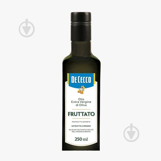 Олія оливкова De Cecco Extra Vergine Fruttato 12 шт/ящ 250 мл - фото 1 Олія оливкова De Cecco Extra Vergine Fruttato 12 шт/ящ 250 мл - фото 1
