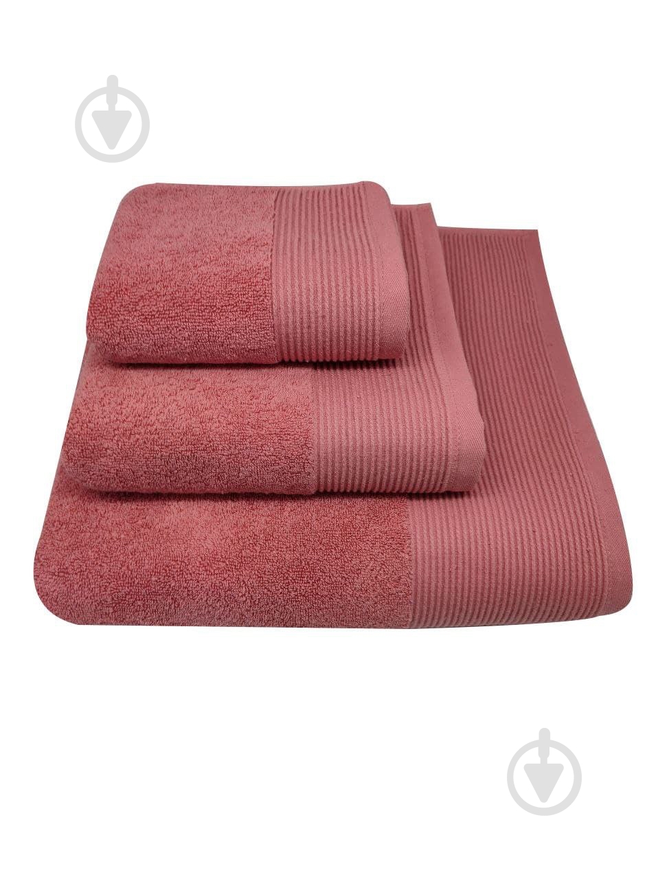 Рушник махровий Гофре 70x140 см чайна троянда La Nuit - фото 1