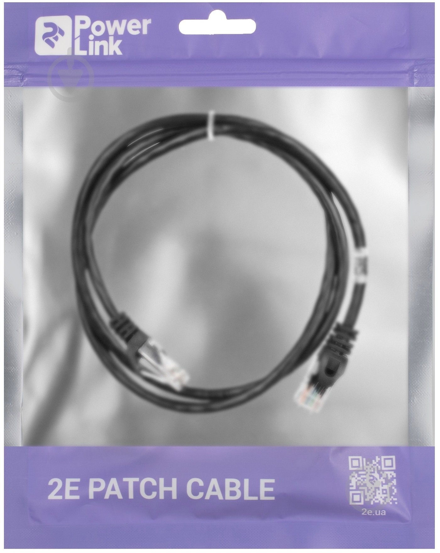 Патч-корд 2E PC5ECA - 100BK Cat 5e / RJ45 / 26AWG 1 м чорний - фото 3