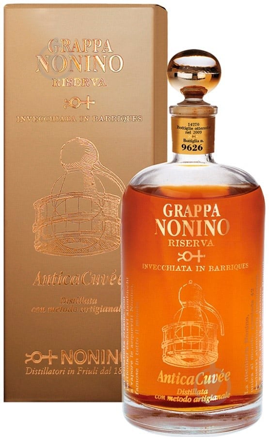 Граппа Nonino Riserva Antica Cuvee 0,7 л - фото 1 Граппа Nonino Riserva Antica Cuvee 0,7 л - фото 1