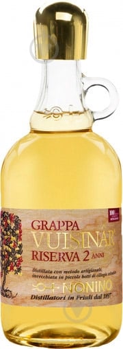 Граппа Nonino "Vuisinar" Riserva 2 Anni 0,7 л - фото 1 Граппа Nonino "Vuisinar" Riserva 2 Anni 0,7 л - фото 1