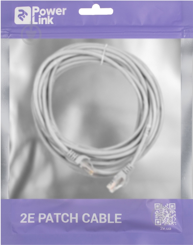 Патч-корд 2E Cat 5e UTP 26AWG 2E-PC5ECOP-600GRY 6 м серый - фото 3