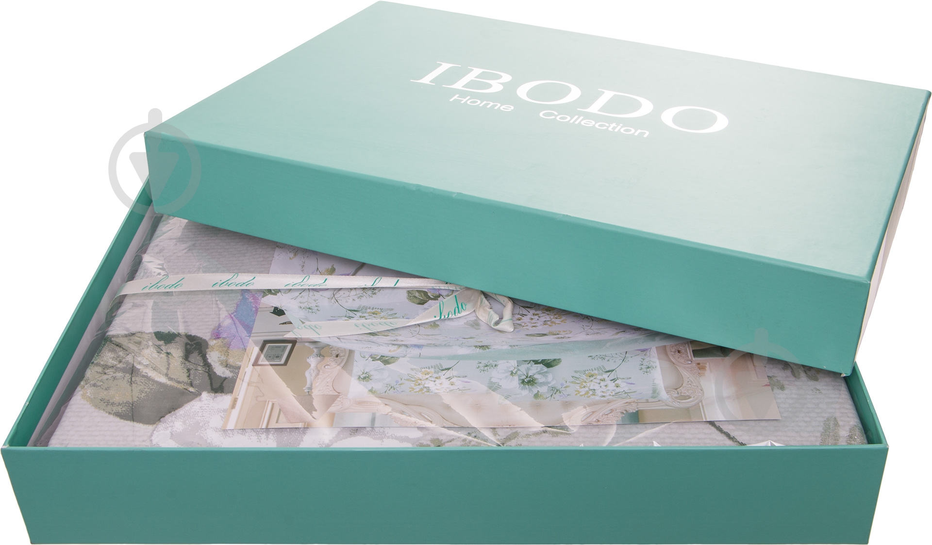 Комплект постельного белья Sofia семейный разноцветный Ibodo - фото 4