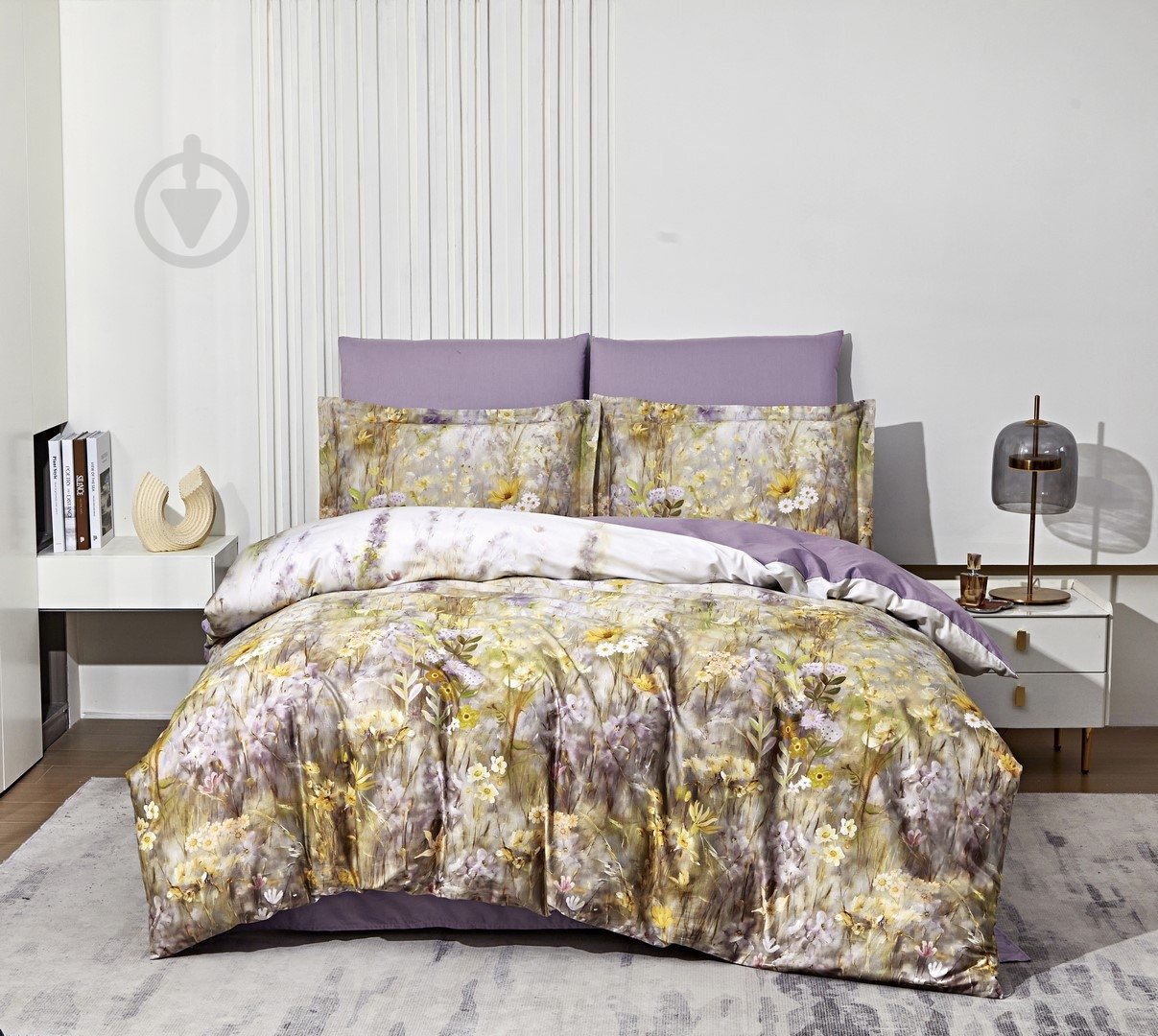 Комплект постільної білизни L1830 -1,5 жовтий із бежевим Word of Dream - фото 1 Комплект постільної білизни L1830 -1,5 жовтий із бежевим Word of Dream - фото 1