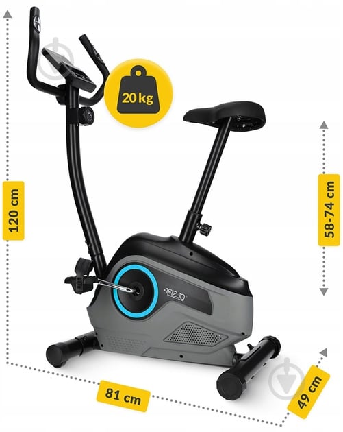 Велотренажер 4fizjo Active+ AW2425 Black/Blue (P-5905973401609) - фото 20