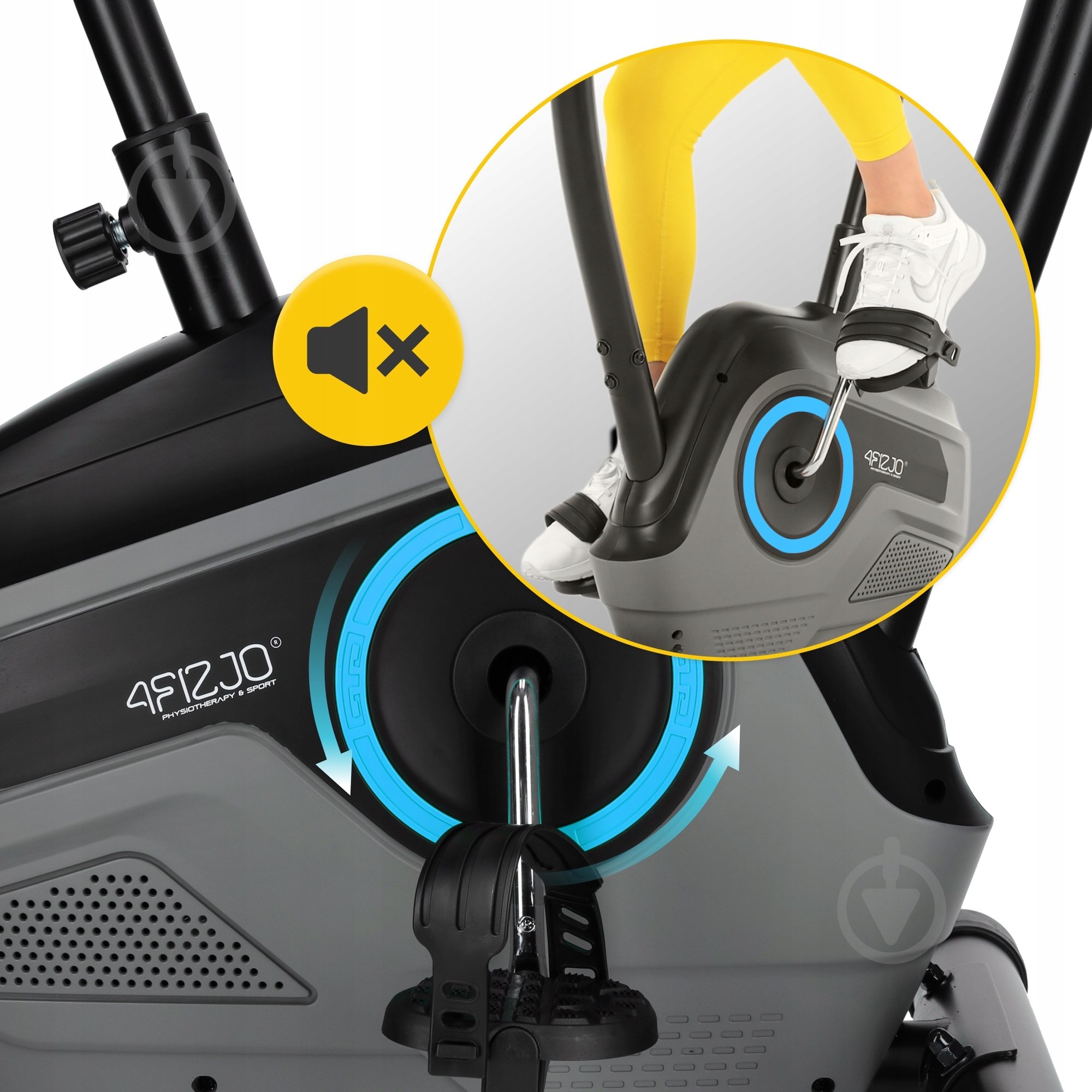 Велотренажер 4fizjo Active+ AW2425 Black/Blue (P-5905973401609) - фото 5