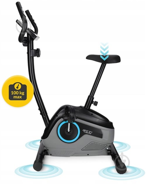 Велотренажер 4fizjo Active+ AW2425 Black/Blue (P-5905973401609) - фото 17