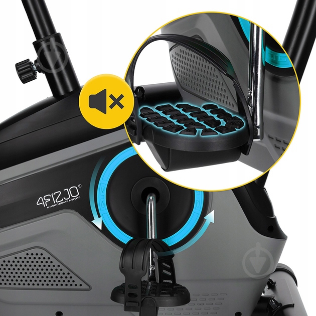 Велотренажер 4fizjo Active+ AW2425 Black/Blue (P-5905973401609) - фото 16