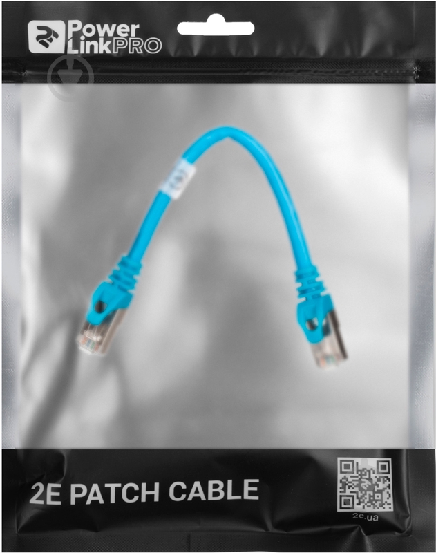 Патч-корд 2E Cat 6 S-FTP 27AWG 2E-PC6SFTPCOP-020BL 0,2 м синій - фото 3