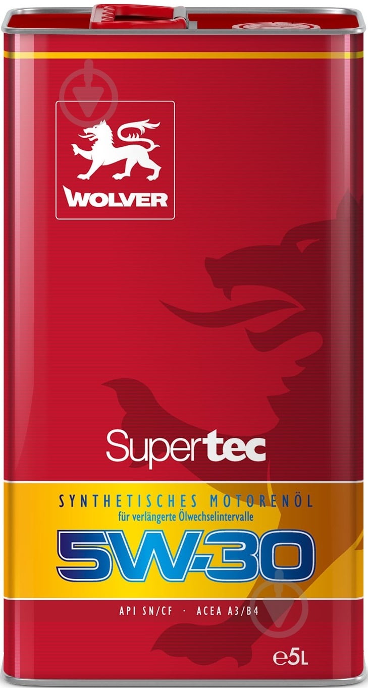 Моторное масло синтетическое Wolver 5W-30 5 л (21766) - фото 1