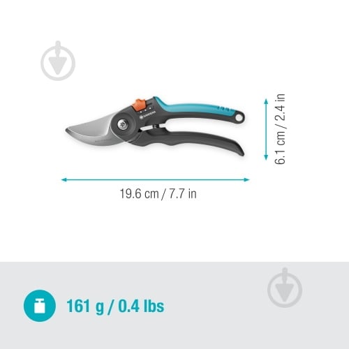 Секатор Gardena PremiumCut flex S-M 24 мм (12242-20.000.00) - фото 5
