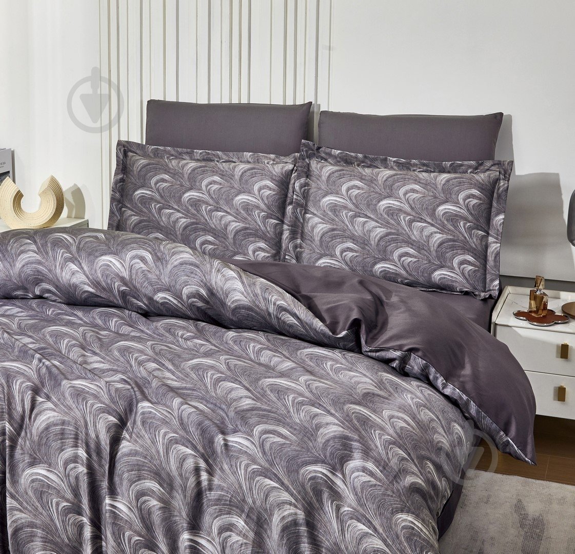 Комплект постільної білизни L1894 євро коричневий/мульті Word of Dream - фото 2 Комплект постільної білизни L1894 євро коричневий/мульті Word of Dream - фото 2