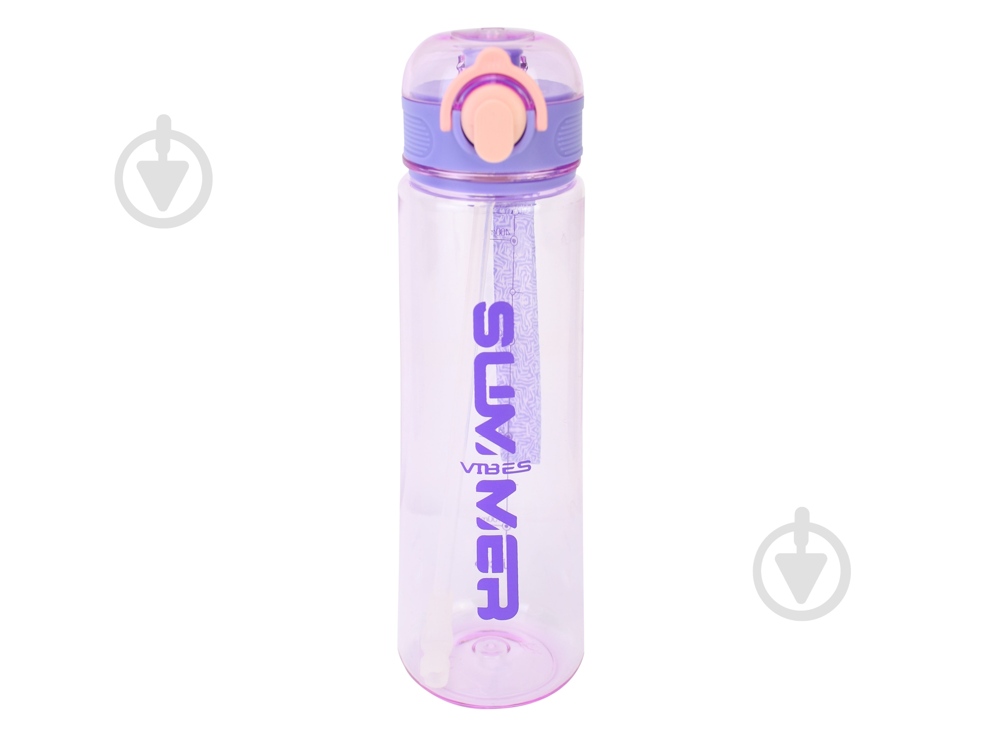 Пляшка для води Optima Straw 500 мл фіолетова U-1319-12 - фото 1