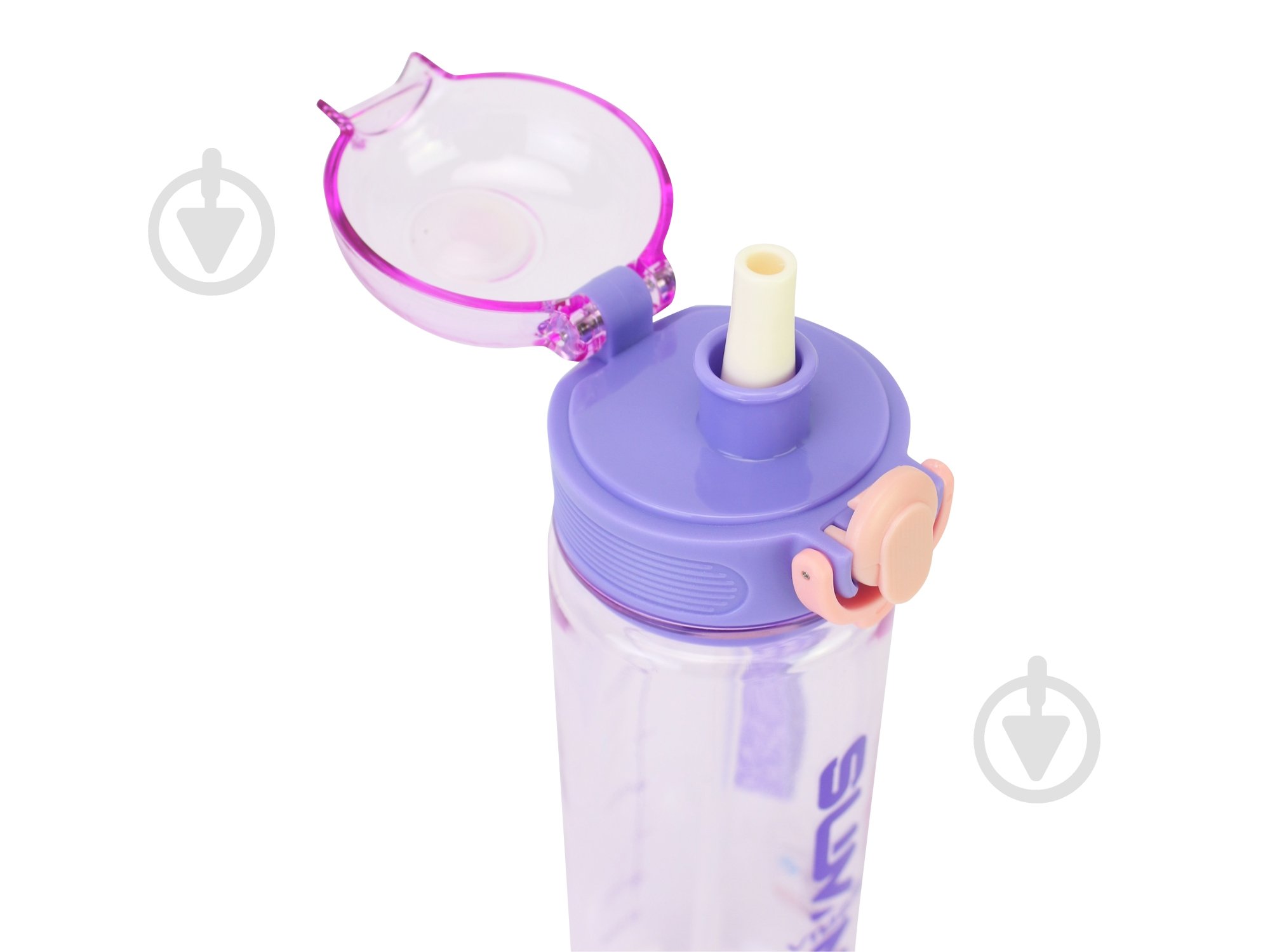 Пляшка для води Optima Straw 500 мл фіолетова U-1319-12 - фото 2