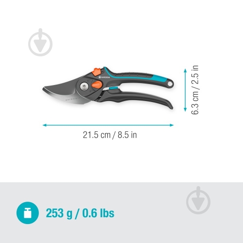 Секатор Gardena PremiumCut Pro flex S-XL 24 мм (12252-20.000.00) - фото 2