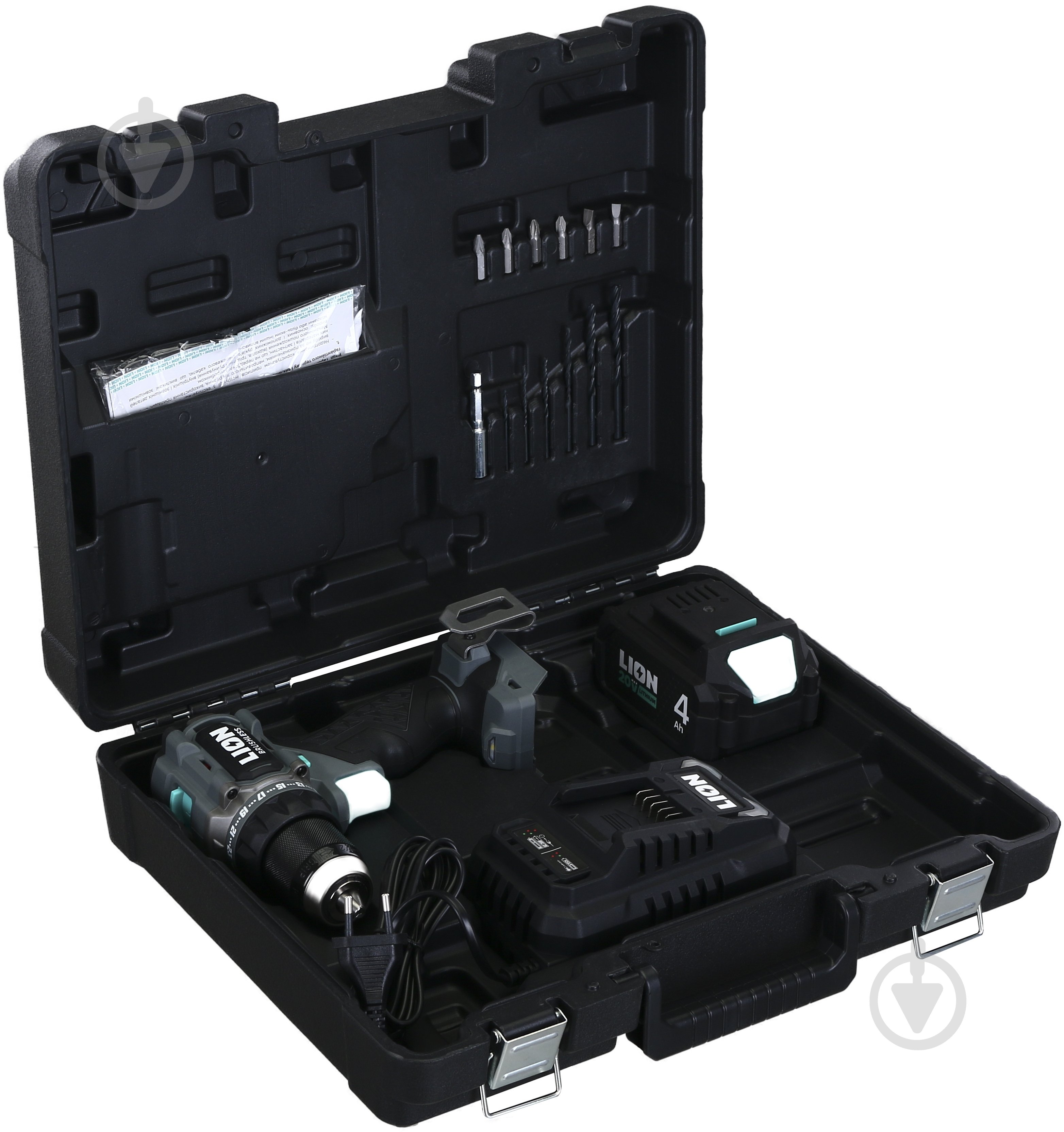 Шуруповерт аккумуляторный LION BD2-20BL-60NM-4A1-C - фото 4