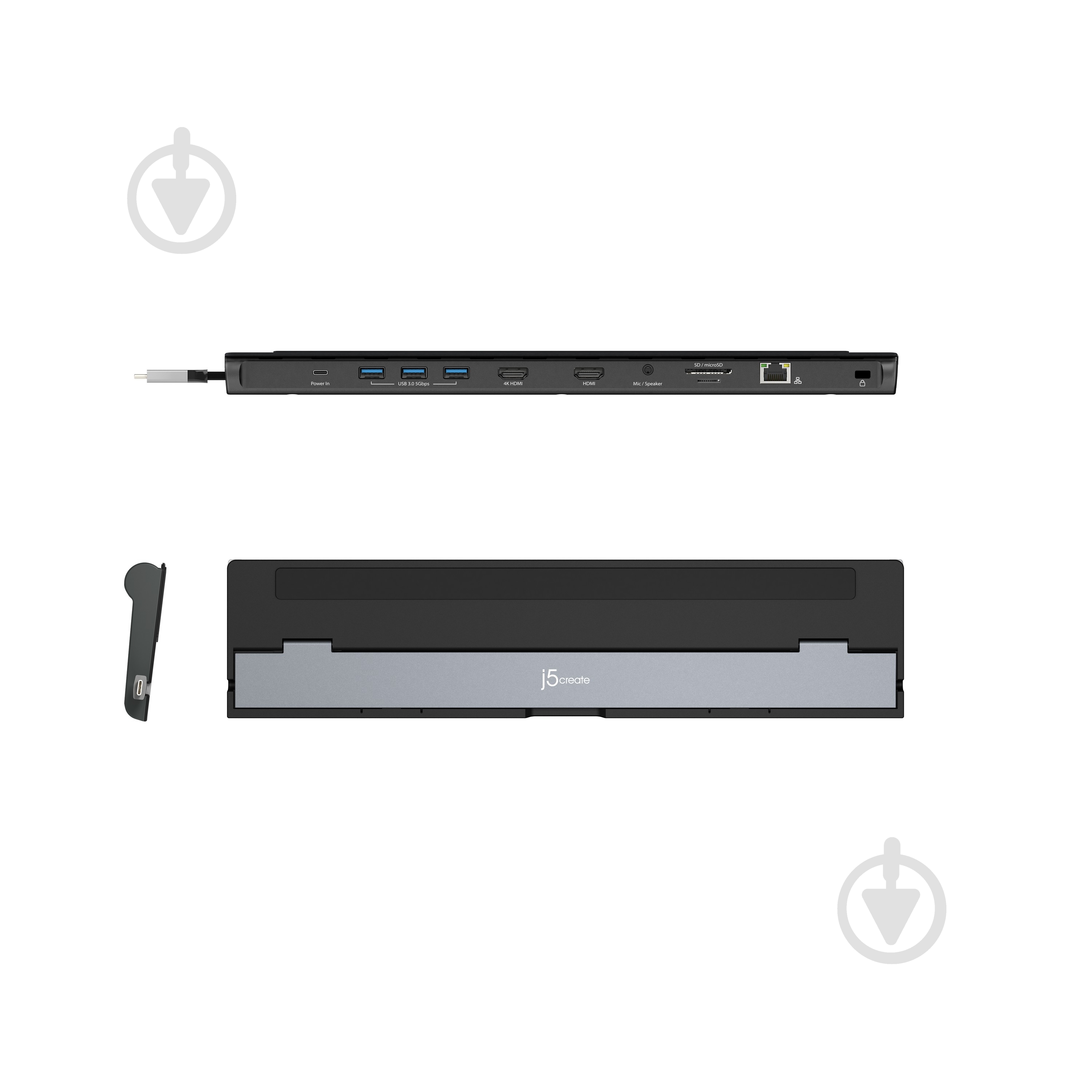 Док-станция J5Create JCD542-N black (JCD542-N) - фото 4 Док-станция J5Create JCD542-N black (JCD542-N) - фото 4