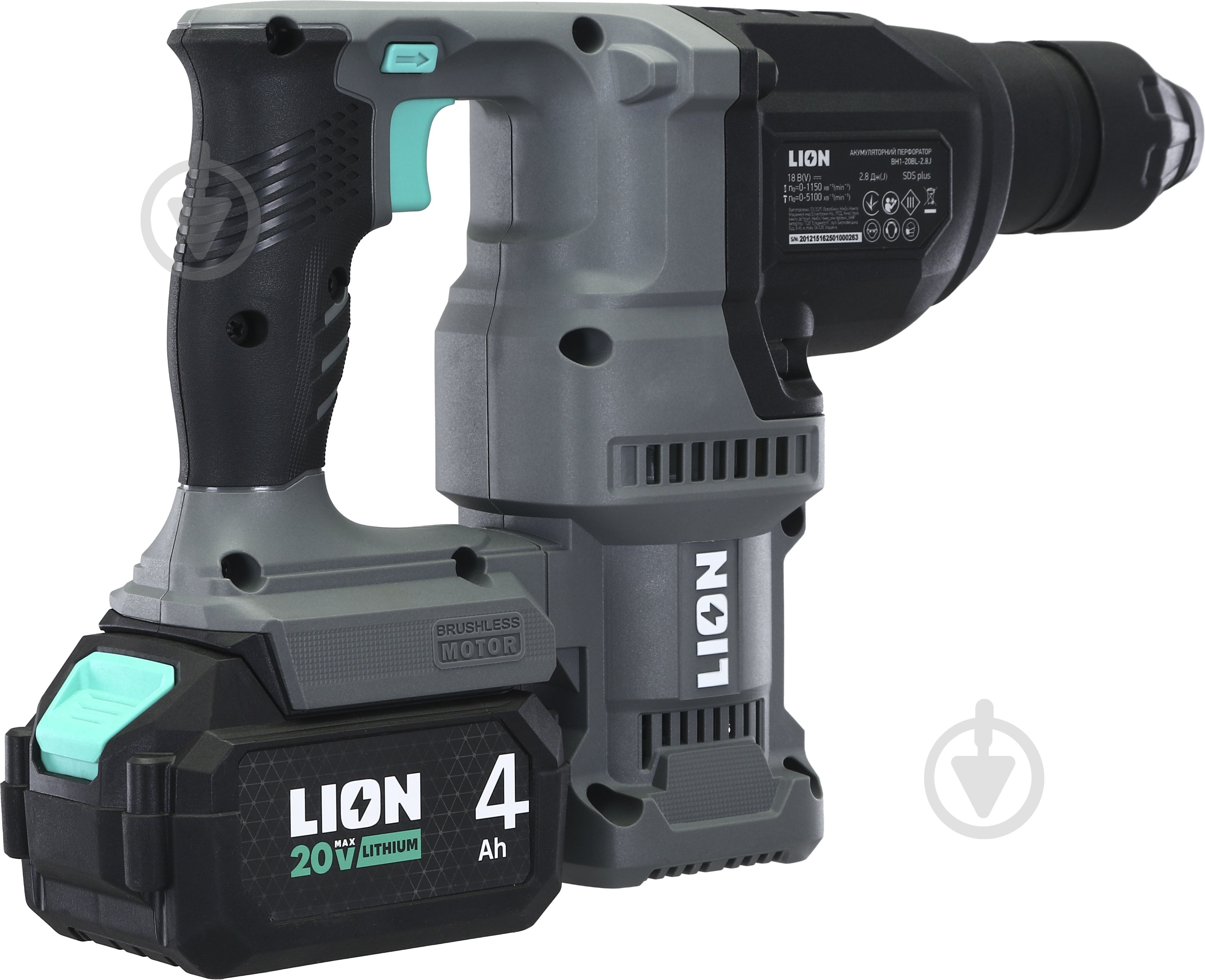 Перфоратор LION BH1-20BL-2.8J-4A1-C - фото 5