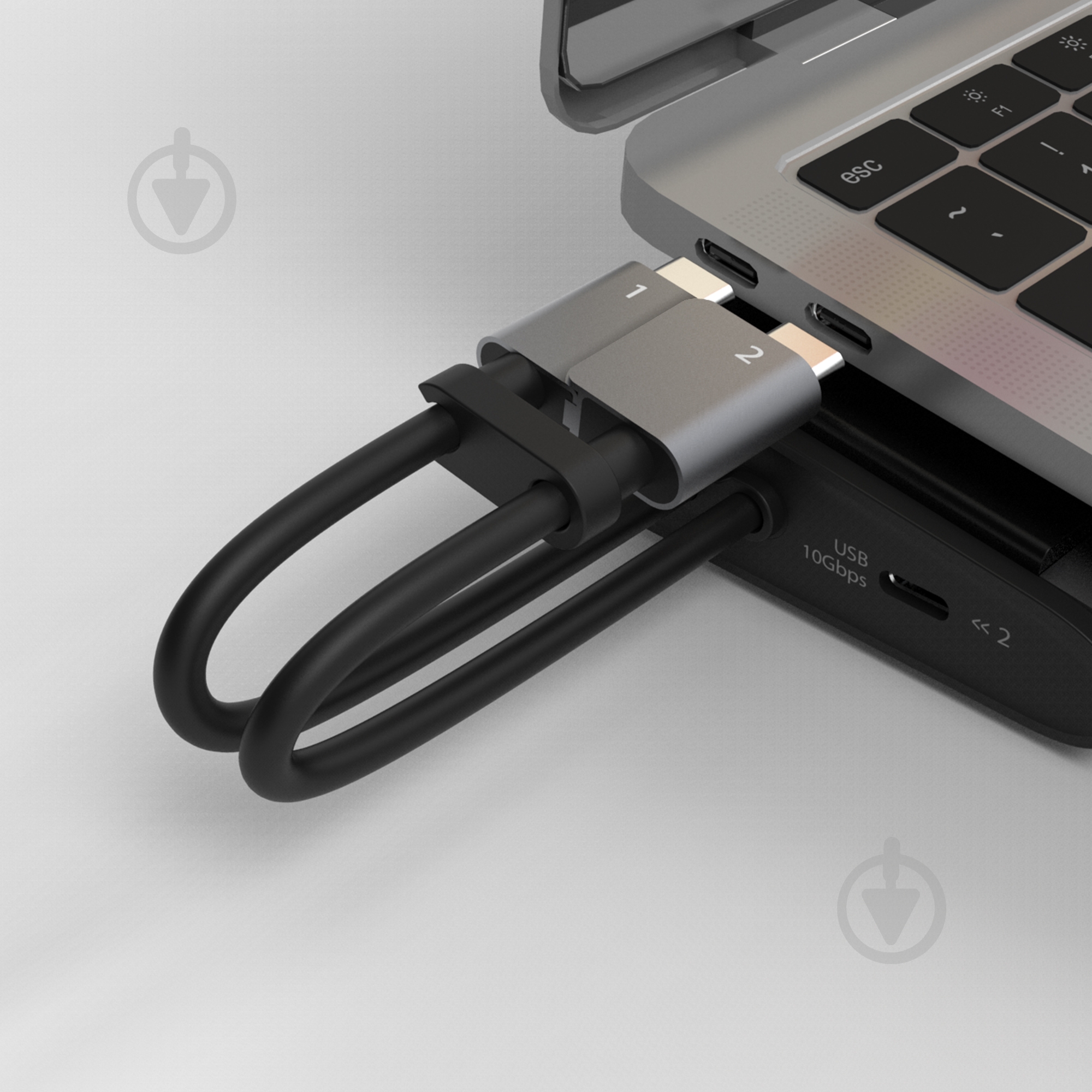 Док-станция J5Create USB-C 10Gbps, 12-в-1 dark grey (JCD552-N) - фото 7